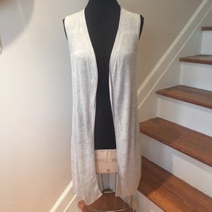 Cyrus knit long sleeveless cardigan